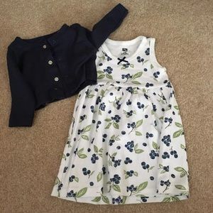 NWOT Hudson baby dress and cardigan